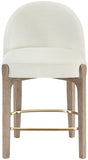 Torino Fabric Upholstered Counter Stool — 88007-C - Cream - 88007Cream-C alternate view 1