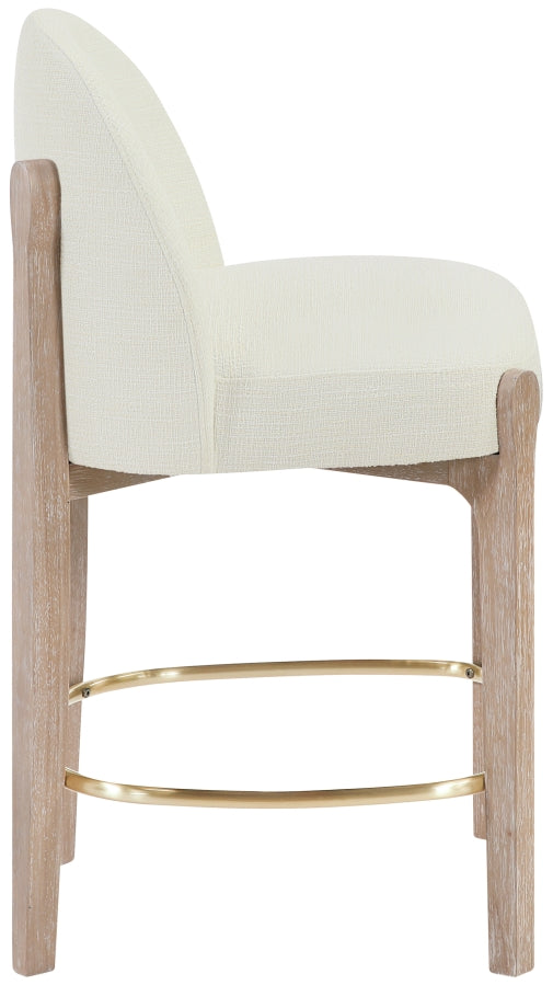 Torino Fabric Upholstered Counter Stool — 88007-C - Cream - 88007Cream-C alternate view 2
