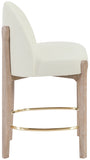 Torino Fabric Upholstered Counter Stool — 88007-C - Cream - 88007Cream-C alternate view 2