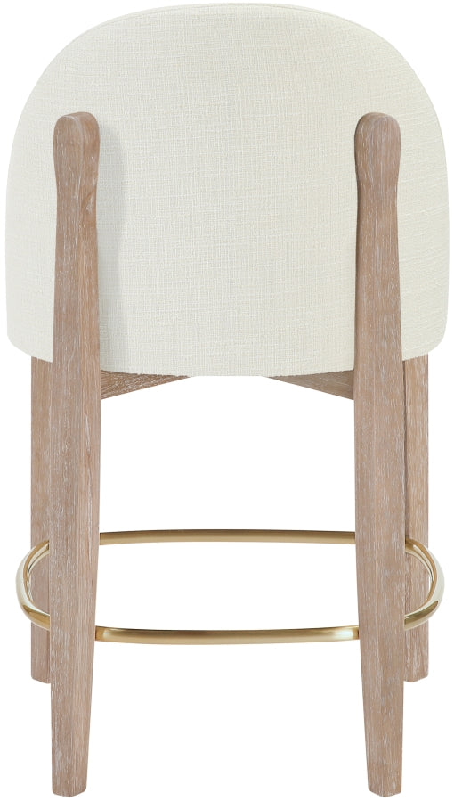 Torino Fabric Upholstered Counter Stool — 88007-C - Cream - 88007Cream-C alternate view 3