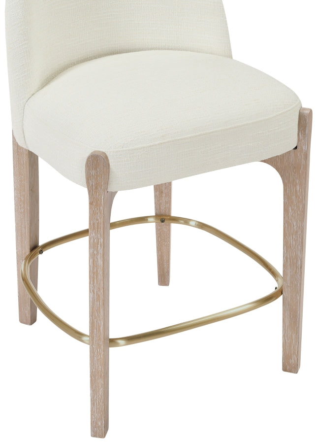 Torino Fabric Upholstered Counter Stool — 88007-C - Cream - 88007Cream-C alternate view 4