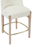 Torino Fabric Upholstered Counter Stool — 88007-C - Cream - 88007Cream-C alternate view 4