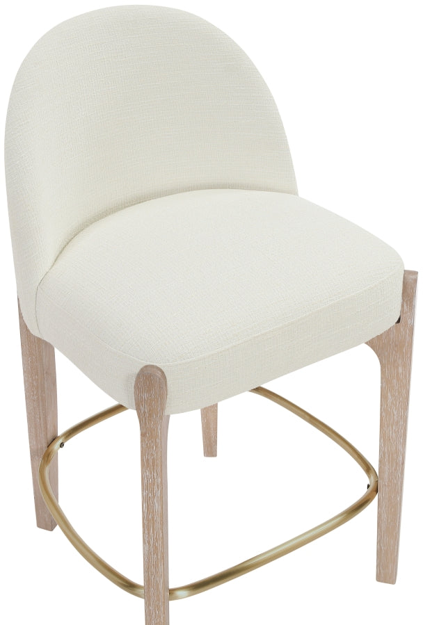 Torino Fabric Upholstered Counter Stool — 88007-C - Cream - 88007Cream-C alternate view 5