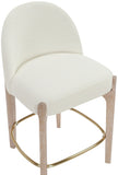 Torino Fabric Upholstered Counter Stool — 88007-C - Cream - 88007Cream-C alternate view 5