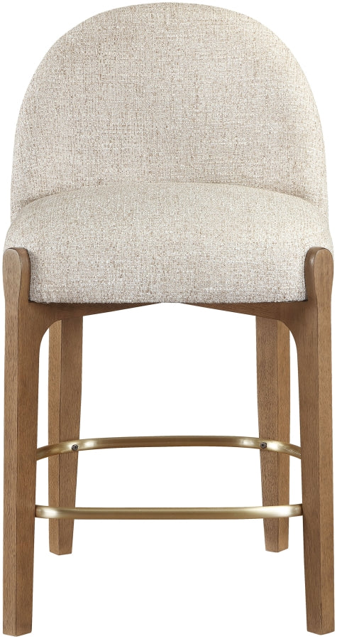 Torino Fabric Upholstered Counter Stool — 88008-C - Beige - 88008Beige-C alternate view 1