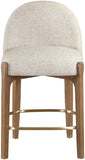 Torino Fabric Upholstered Counter Stool — 88008-C - Beige - 88008Beige-C alternate view 1