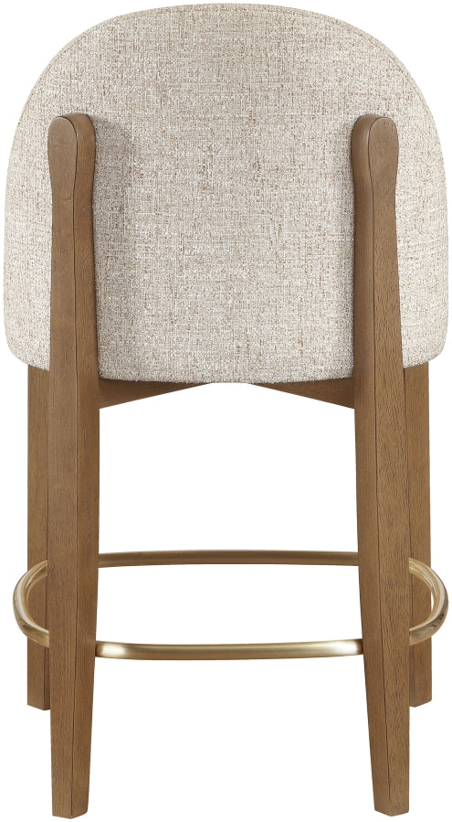 Torino Fabric Upholstered Counter Stool — 88008-C - Beige - 88008Beige-C alternate view 3
