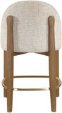 Torino Fabric Upholstered Counter Stool — 88008-C - Beige - 88008Beige-C alternate view 3