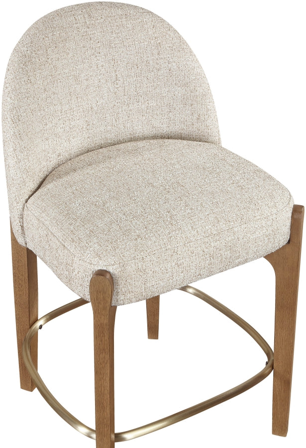 Torino Fabric Upholstered Counter Stool — 88008-C - Beige - 88008Beige-C alternate view 4