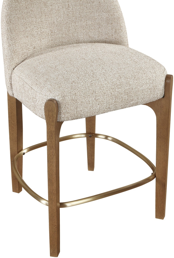 Torino Fabric Upholstered Counter Stool — 88008-C - Beige - 88008Beige-C alternate view 5