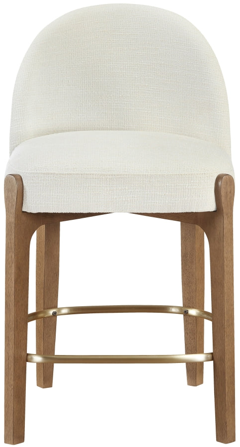 Torino Fabric Upholstered Counter Stool — 88008-C - Cream - 88008Cream-C alternate view 1
