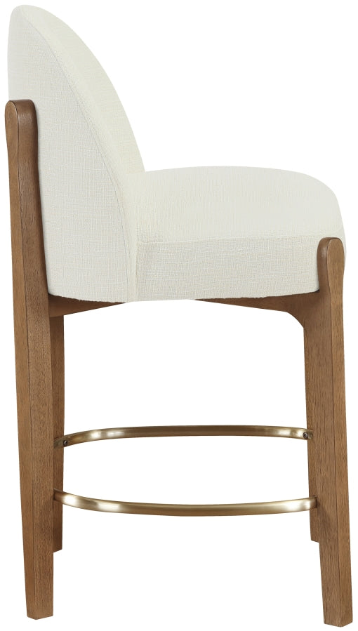 Torino Fabric Upholstered Counter Stool — 88008-C - Cream - 88008Cream-C alternate view 2