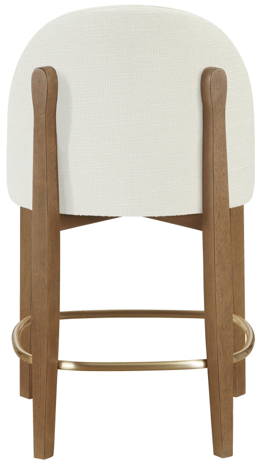 Torino Fabric Upholstered Counter Stool — 88008-C - Cream - 88008Cream-C alternate view 3