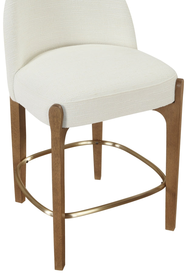 Torino Fabric Upholstered Counter Stool — 88008-C - Cream - 88008Cream-C alternate view 4