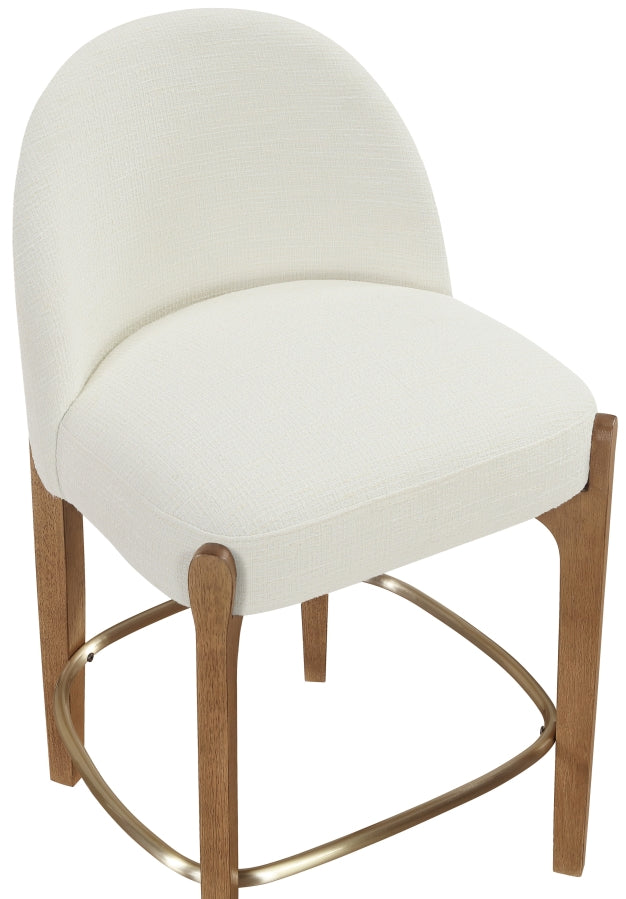 Torino Fabric Upholstered Counter Stool — 88008-C - Cream - 88008Cream-C alternate view 5