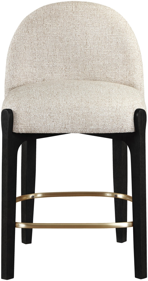 Torino Fabric Upholstered Counter Stool — 88009-C - Beige - 88009Beige-C alternate view 1