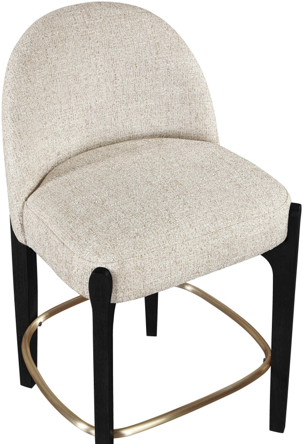 Torino Fabric Upholstered Counter Stool — 88009-C - Beige - 88009Beige-C alternate view 4