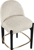 Torino Fabric Upholstered Counter Stool — 88009-C - Beige - 88009Beige-C alternate view 4