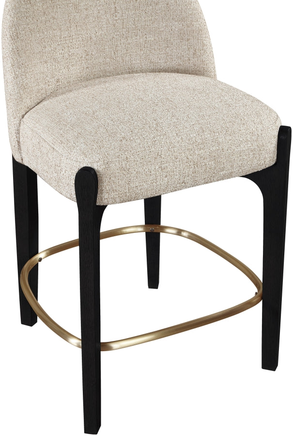 Torino Fabric Upholstered Counter Stool — 88009-C - Beige - 88009Beige-C alternate view 5