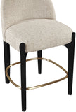 Torino Fabric Upholstered Counter Stool — 88009-C - Beige - 88009Beige-C alternate view 5