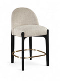 Torino Fabric Upholstered Counter Stool — 88009-C - Beige - 88009Beige-C