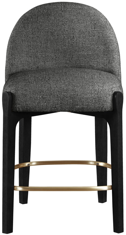 Torino Fabric Upholstered Counter Stool — 88009-C - Black - 88009Black-C alternate view 1