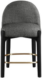 Torino Fabric Upholstered Counter Stool — 88009-C - Black - 88009Black-C alternate view 1