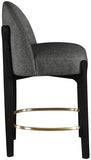 Torino Fabric Upholstered Counter Stool — 88009-C - Black - 88009Black-C alternate view 2