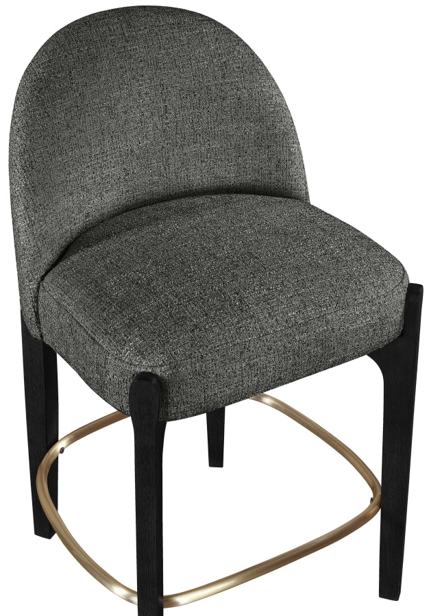 Torino Fabric Upholstered Counter Stool — 88009-C - Black - 88009Black-C alternate view 5