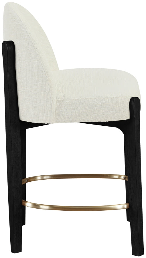 Torino Fabric Upholstered Counter Stool — 88009-C - Cream - 88009Cream-C alternate view 2