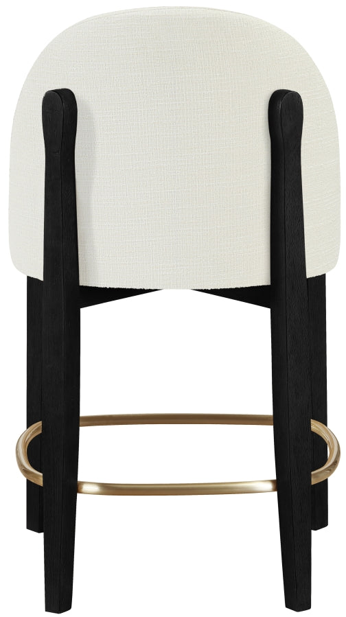 Torino Fabric Upholstered Counter Stool — 88009-C - Cream - 88009Cream-C alternate view 3