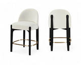 Torino Fabric Upholstered Counter Stool — 88009-C - Cream - 88009Cream-C Double Chair