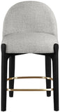 Torino Fabric Upholstered Counter Stool — 88009-C - Grey - 88009Grey-C alternate view 1