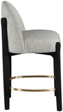Torino Fabric Upholstered Counter Stool — 88009-C - Grey - 88009Grey-C alternate view 2