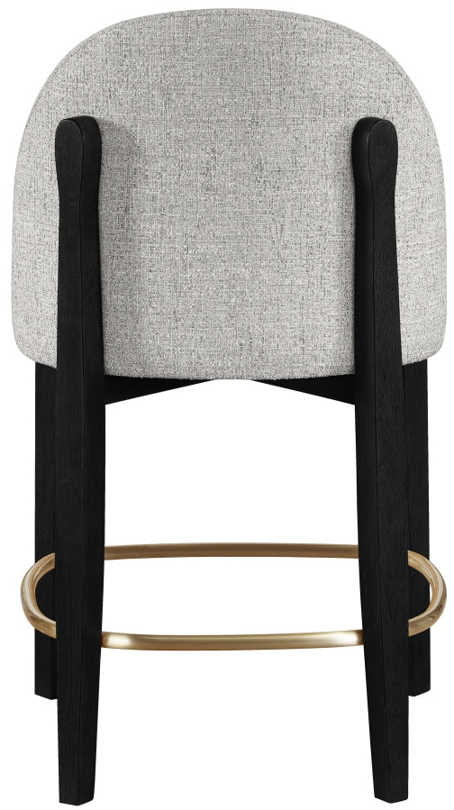 Torino Fabric Upholstered Counter Stool — 88009-C - Grey - 88009Grey-C alternate view 3