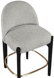 Torino Fabric Upholstered Counter Stool — 88009-C - Grey - 88009Grey-C alternate view 5