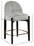 Torino Fabric Upholstered Counter Stool — 88009-C - Grey - 88009Grey-C Dim