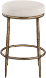 Ferro Linen Textured Performance Fabric Upholstered Counter Stool — 88064-C - Beige - 88064Beige-C alternate view 2