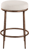 Ferro Linen Textured Performance Fabric Upholstered Counter Stool — 88065-C - Beige - 88065Beige-C alternate view 2
