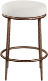 Ferro Linen Textured Performance Fabric Upholstered Counter Stool — 88065-C - Cream - 88065Cream-C alternate view 2