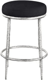 Ferro Linen Textured Performance Fabric Upholstered Counter Stool — 88066-C - Black - 88066Black-C alternate view 2