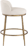 Ferro Linen Textured Performance Fabric Upholstered Counter Stool — 88067-C - Beige - 88067Beige-C alternate view 3
