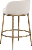 Ferro Linen Textured Performance Fabric Upholstered Counter Stool — 88067-C - Beige - 88067Beige-C alternate view 5