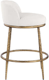 Ferro Linen Textured Performance Fabric Upholstered Counter Stool — 88067-C - Cream - 88067Cream-C alternate view 3