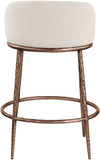 Ferro Linen Textured Performance Fabric Upholstered Counter Stool — 88068-C - Beige - 88068Beige-C alternate view 4