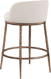 Ferro Linen Textured Performance Fabric Upholstered Counter Stool — 88068-C - Beige - 88068Beige-C alternate view 5
