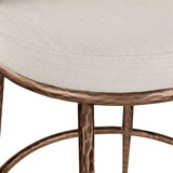 Ferro Linen Textured Performance Fabric Upholstered Counter Stool — 88068-C - Beige - 88068Beige-C alternate view 6