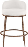 Ferro Linen Textured Performance Fabric Upholstered Counter Stool — 88068-C - Cream - 88068Cream-C alternate view 2