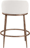 Ferro Linen Textured Performance Fabric Upholstered Counter Stool — 88068-C - Cream - 88068Cream-C alternate view 4