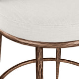Ferro Linen Textured Performance Fabric Upholstered Counter Stool — 88068-C - Cream - 88068Cream-C alternate view 6